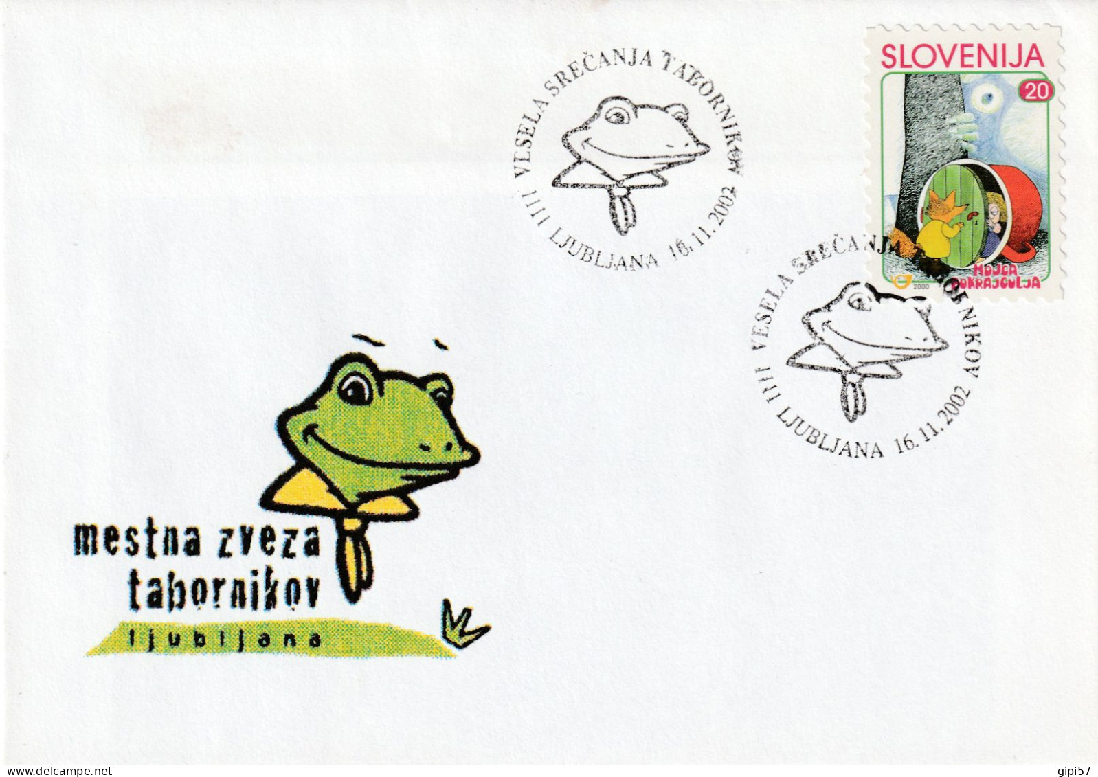 SCOUT SLOVENIA 2002 FDC SPECIAL CANCEL LUBIANA - Slovenië