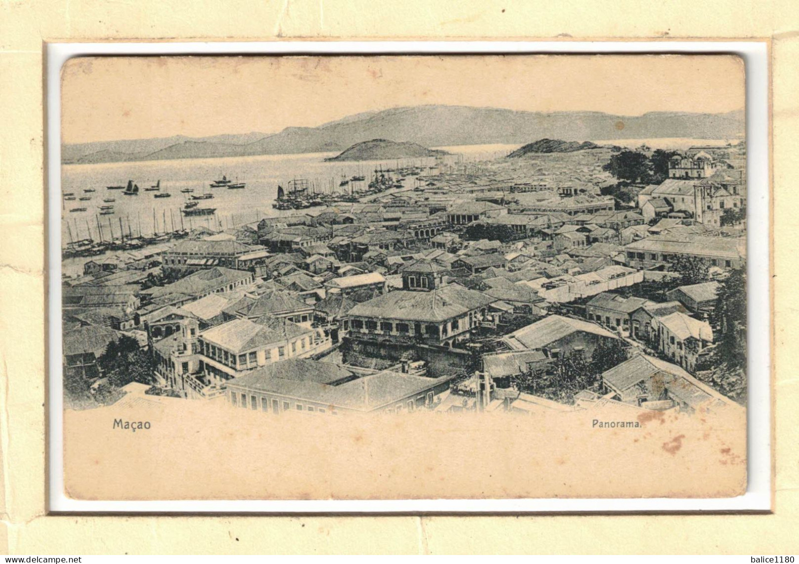 CPA   CHINE CHINA MACAO MACAU PANORAMA GENERAL VIEW CITY HARBOUR  Old Postcard - China