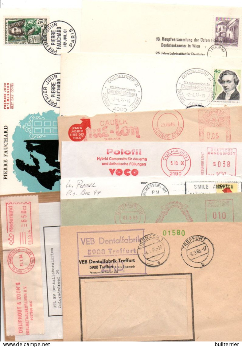 DENTISTRY - ASSORTMENT OF ENVELOPE ( 16 ) WITH  DENTISTRY INTEREST, Inc POSTMARKS - Autres & Non Classés