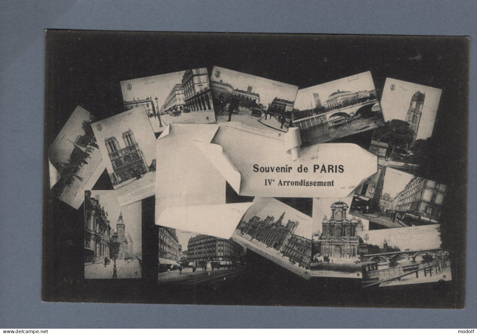 CPA - 75 - Souvenir De Paris - IVe Arrondissement - Multi-Vues - Non Circulée - Distrito: 04
