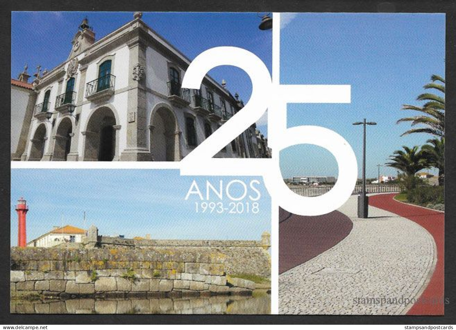 Portugal Entier Postal 2018 Esposende 25 Ans De Ville Phare Stationery Esposende 25 Years City Lighthouse - Leuchttürme