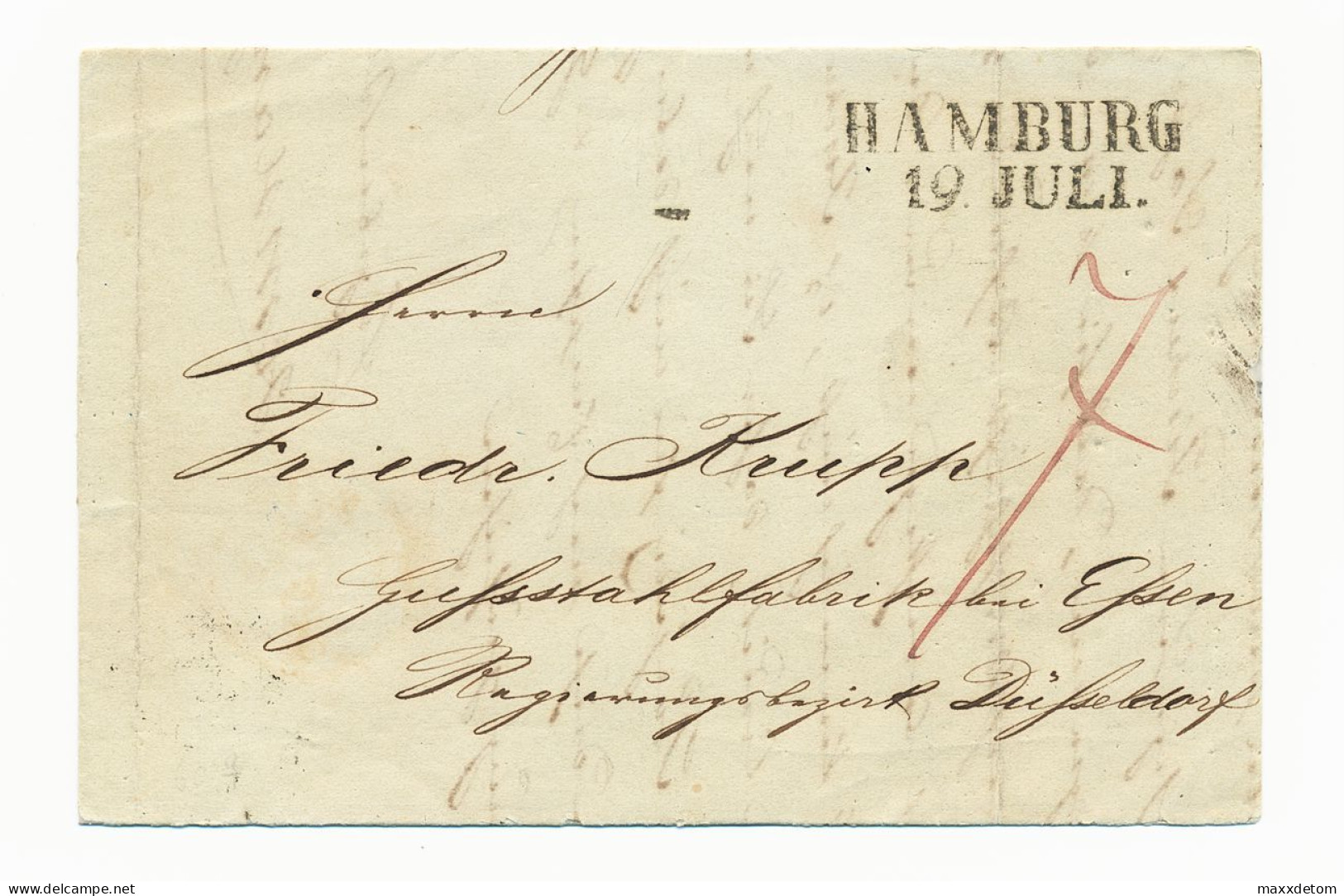 Hamburg Prussian Post Office - Prephilately