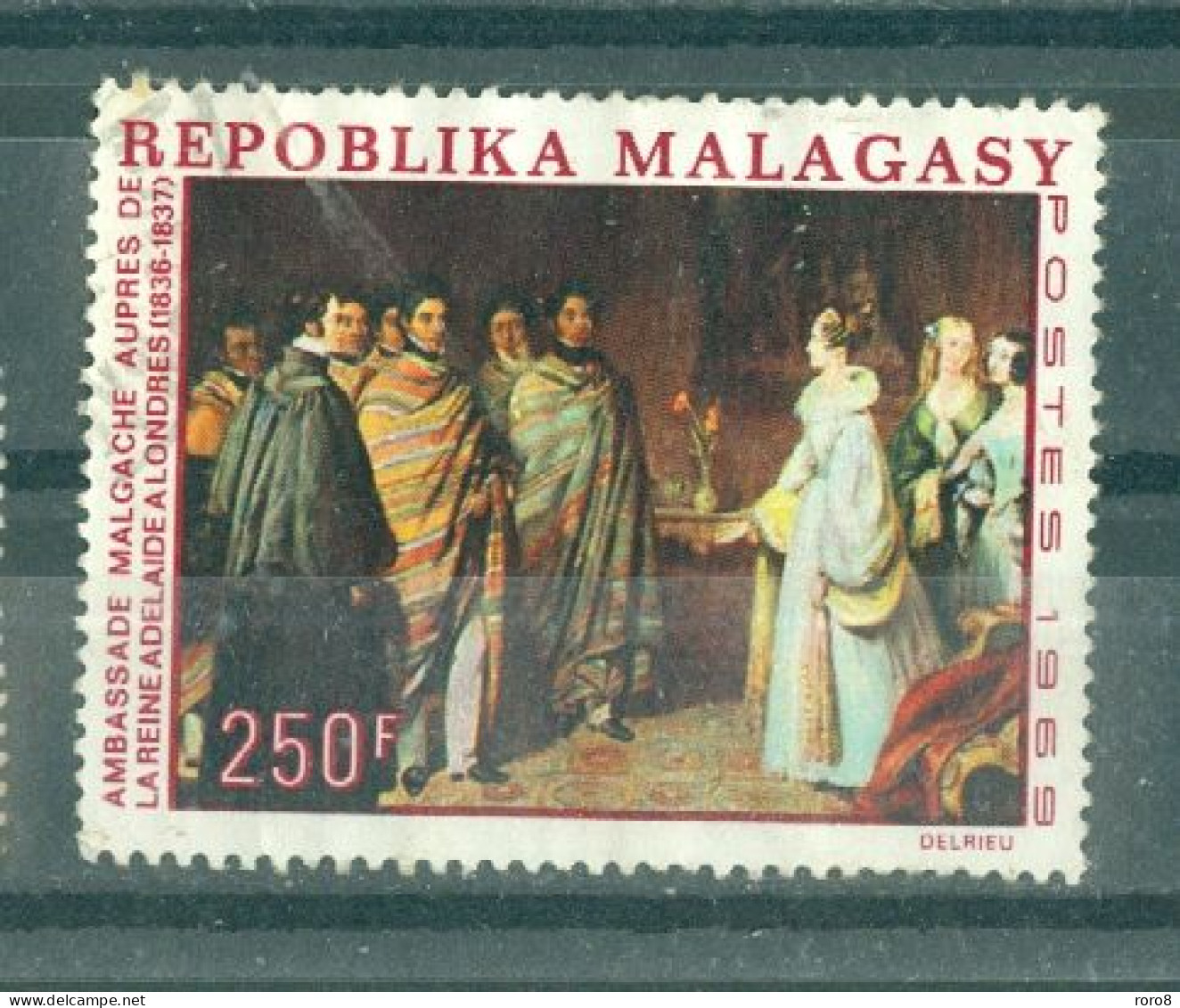 MADAGASCAR - N°460 Oblitéré. Ambassade Malgache Auprès De Le Reine Adélaïde, à Londres (1836-1837). - Madagascar (1960-...)