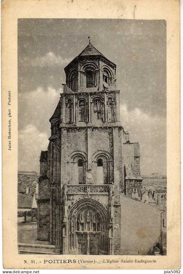 86 - POITIERS - L'Eglise Sainte-Radegonde - Poitiers