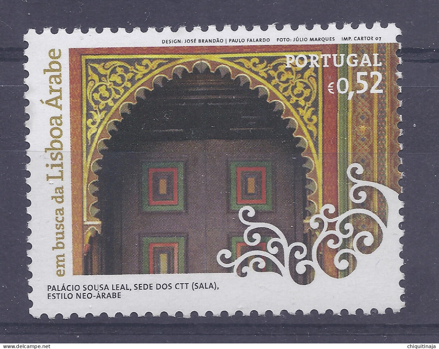 Portugal 2007 “ Lisboa árabe” MNH/** - Ongebruikt