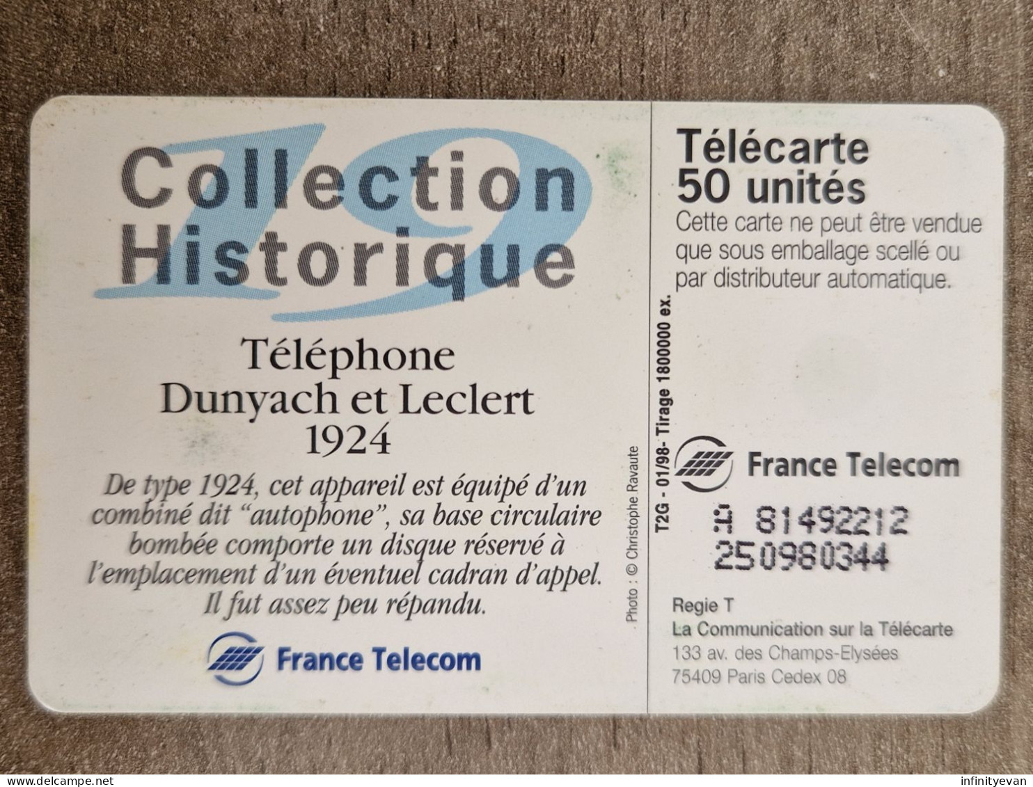 TELEPHONE 19 DECKERT VARIETE PUCE TACHETÉE - Variétés