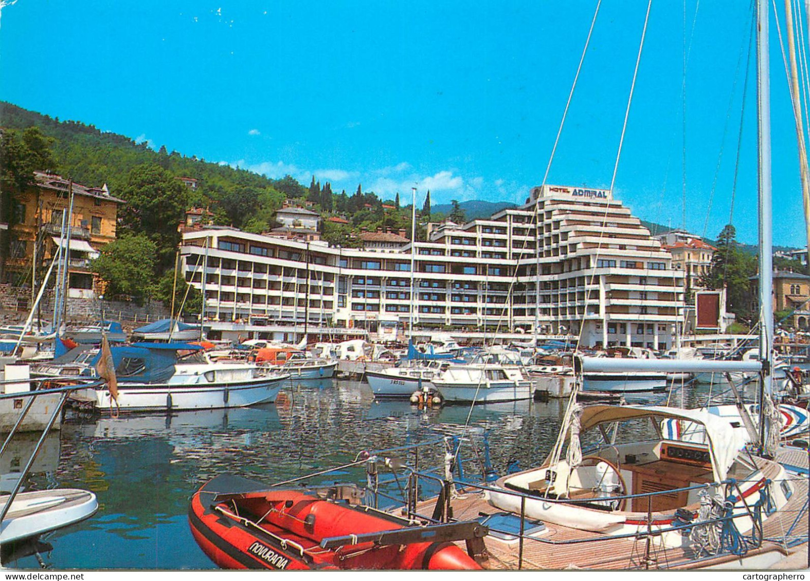 Navigation Sailing Vessels & Boats Themed Postcard Opatija Harbour - Voiliers