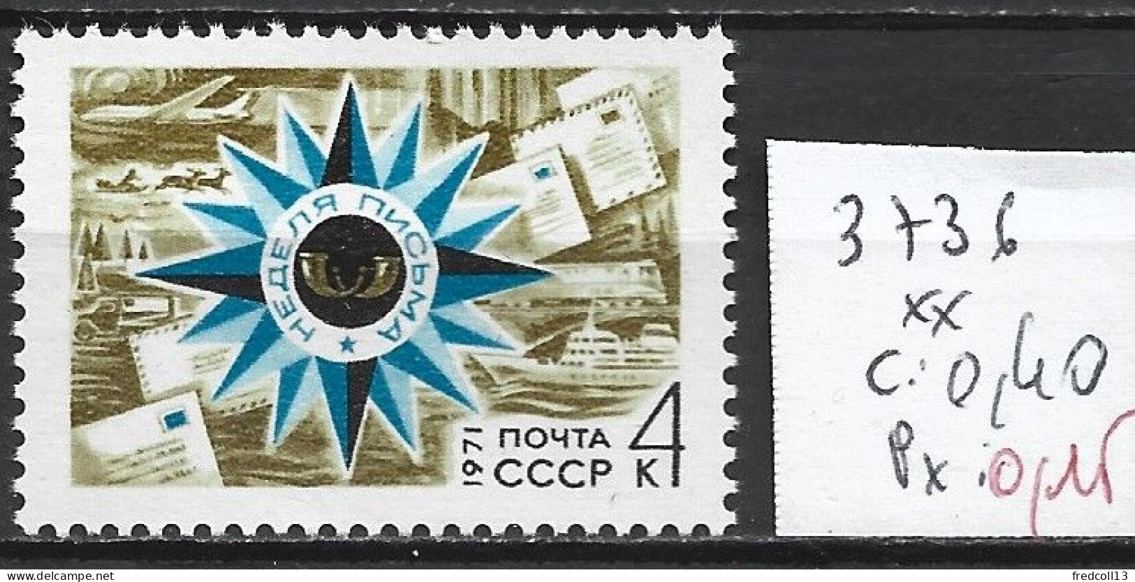 RUSSIE 3736 ** Côte 0.40 € - Ungebraucht