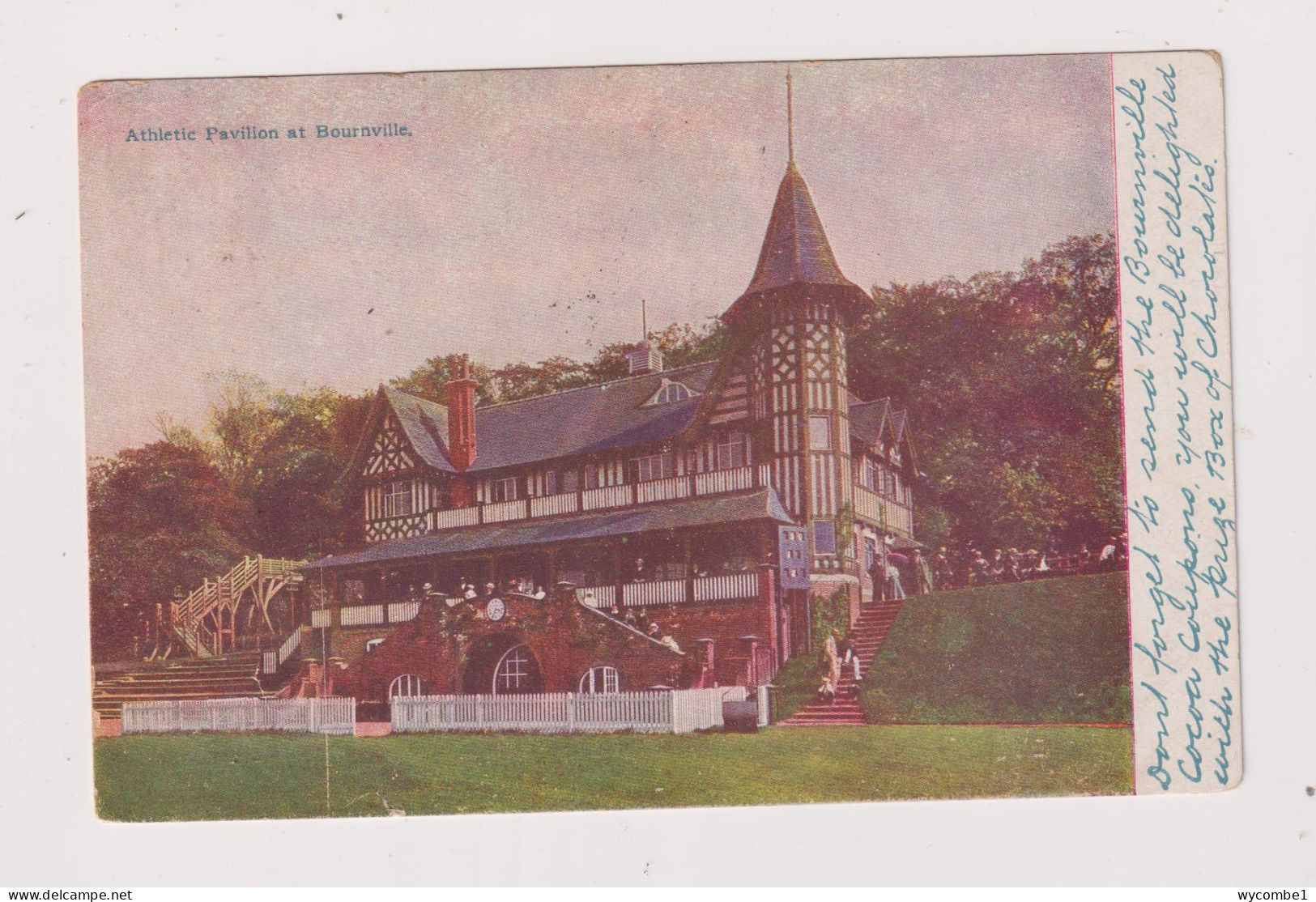 ENGLAND -  Bourneville Athletic Pavilion Used Vintage Postcard - Andere & Zonder Classificatie