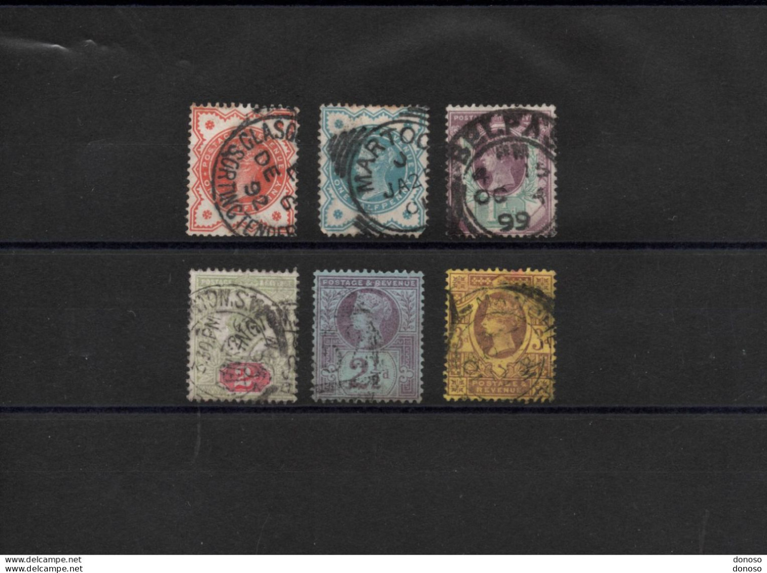 GB 1887 VICTORIA Yvert 91-96 Oblitéré, Used Cote : 30 Euros - Gebruikt