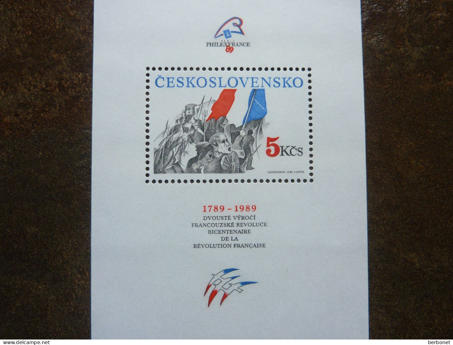 1989   TCHECOSLOVAQUIE   FRENCH REVOLUTION   ** MNH - Revolución Francesa