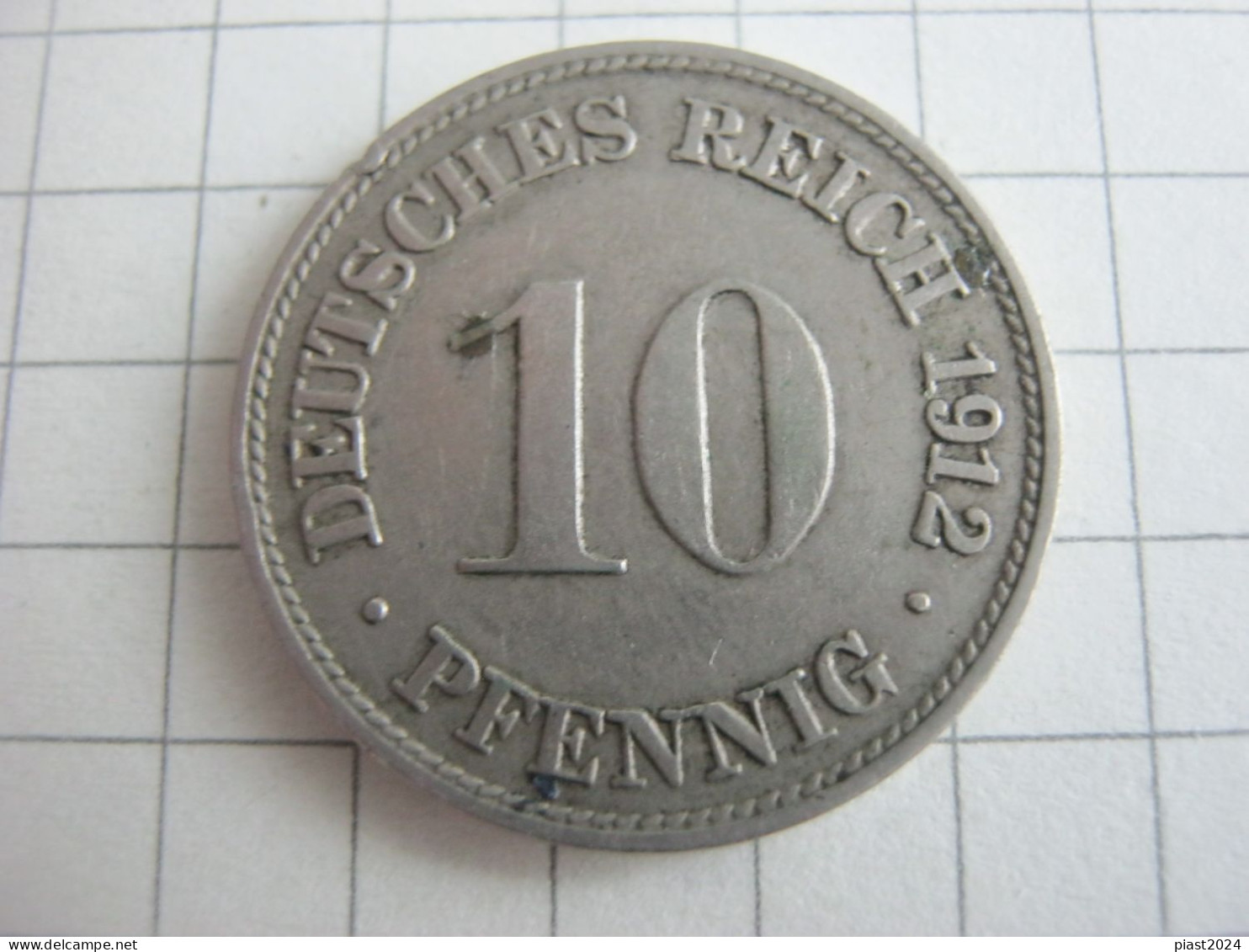 Germany 10 Pfennig 1912 D - 10 Pfennig