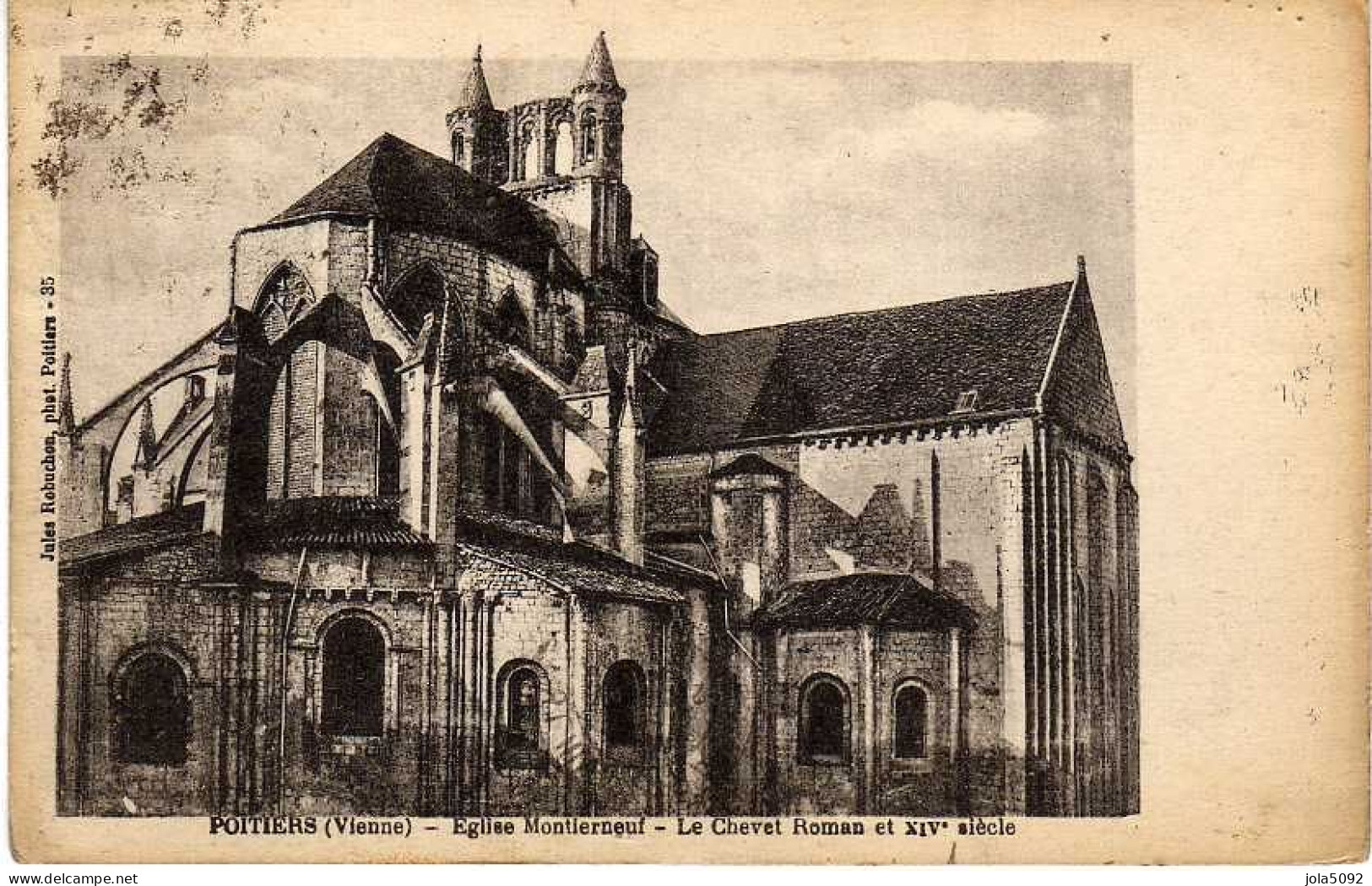 86 - POITIERS - Eglise Montierneuf - Le Chevet Roman - Poitiers