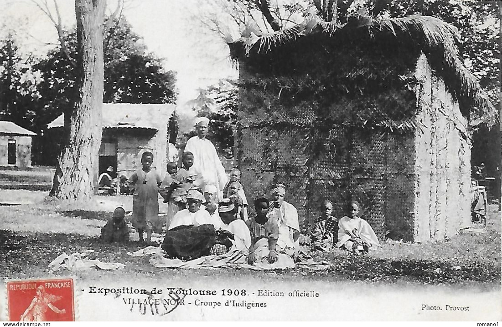 31 )  TOULOUSE -  Exposition De Toulouse 1908  - Village Noir  - Groupe D' Indigènes - Toulouse