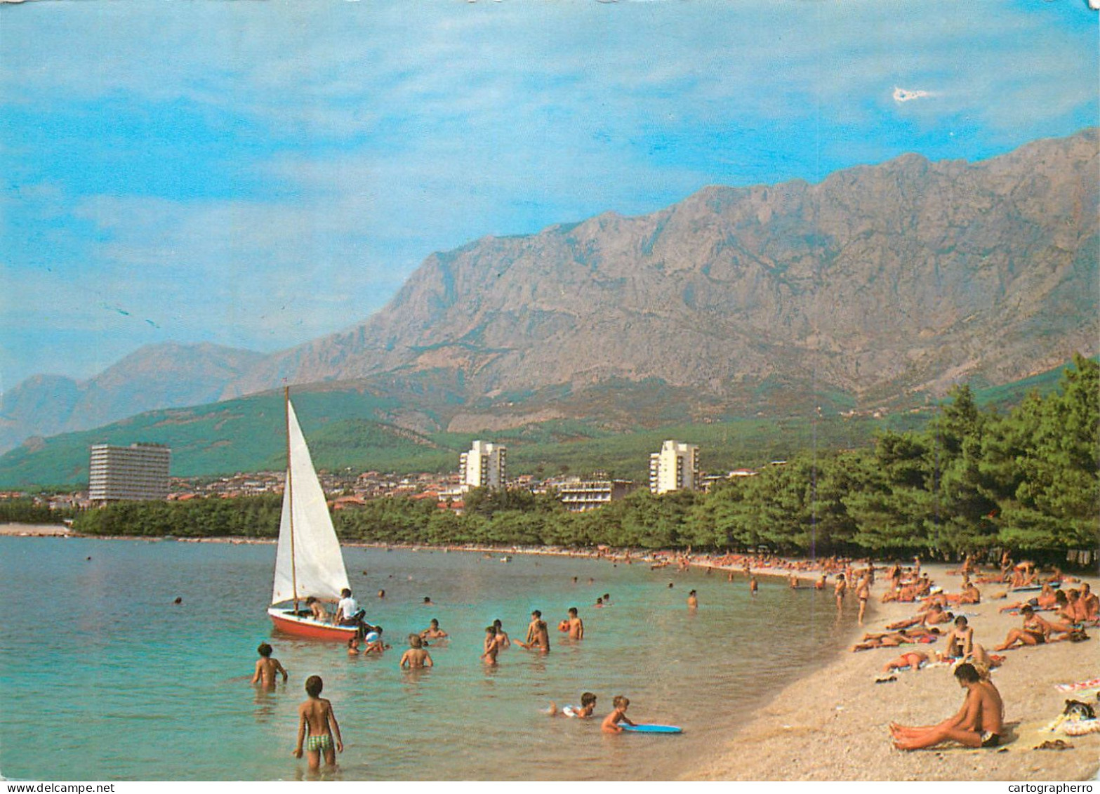 Navigation Sailing Vessels & Boats Themed Postcard Makarska - Voiliers