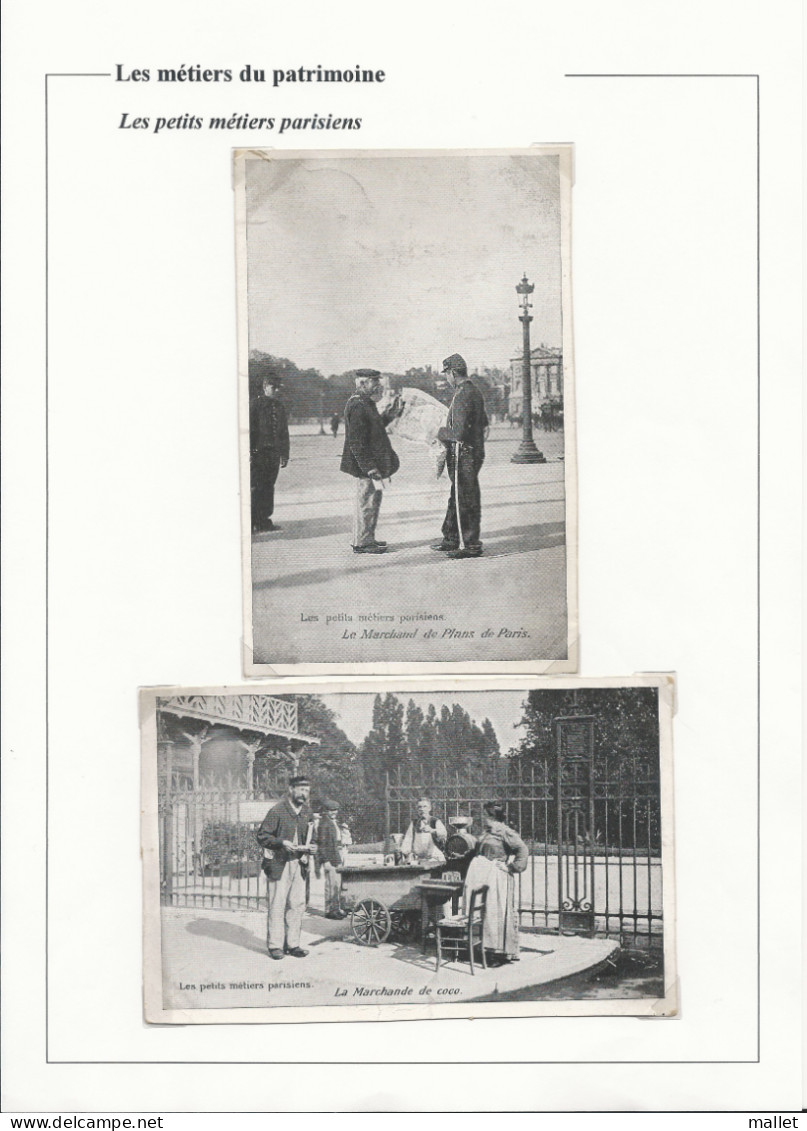 Carte Postale - Les Petits Métiers Parisiens - Marchand De Plans Et Marchande De Coco - Artisanry In Paris