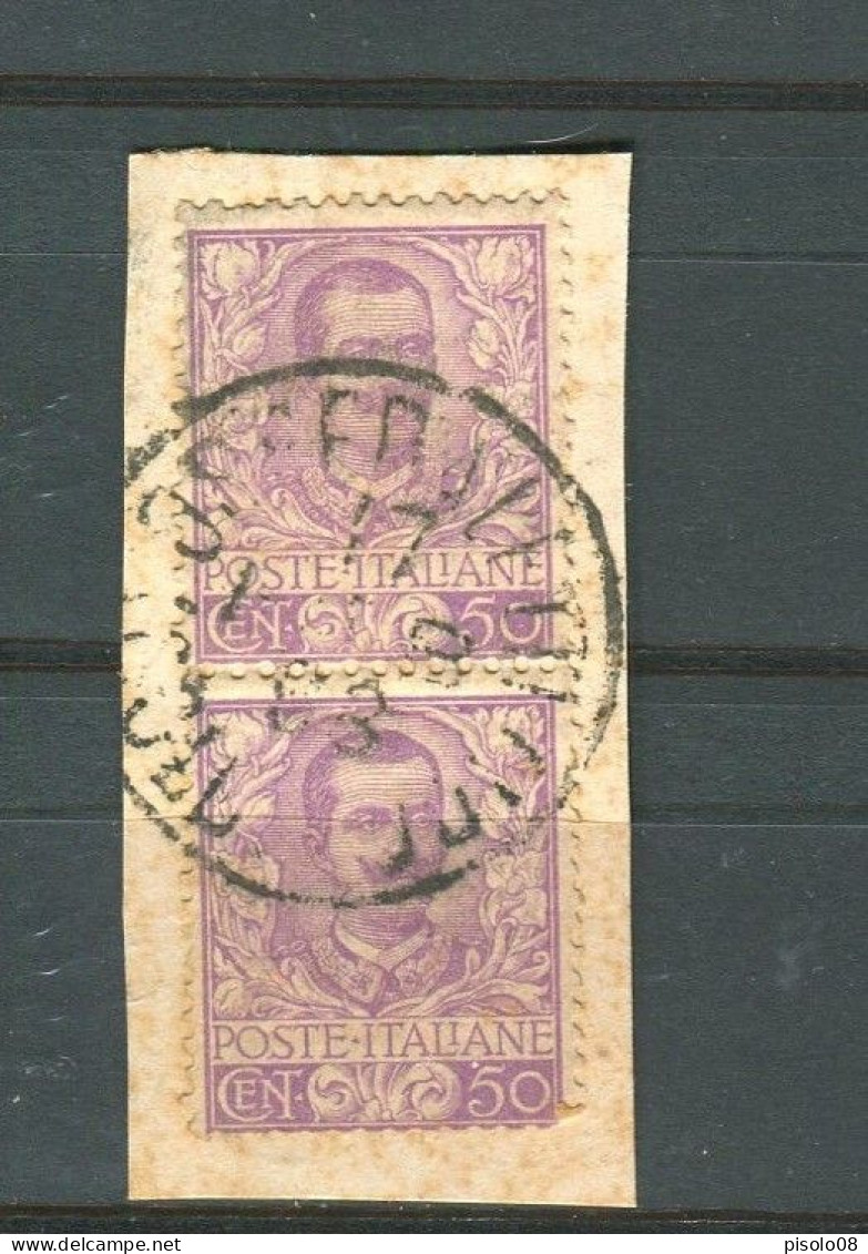 REGNO 1901  EFFIGIE VITTORIO EMANUELE III  50 C. COPPIA USATA - Gebraucht