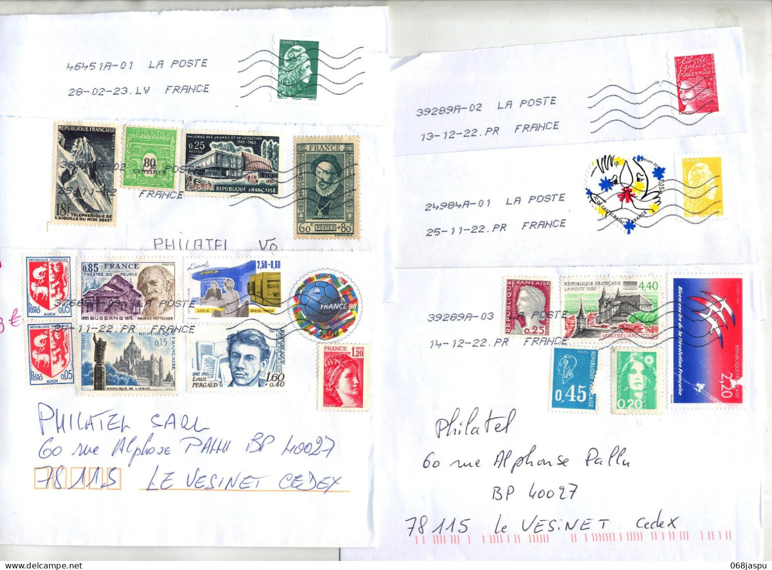 Lot OO De 122 Lettre 1 Pap Flamme Chiffree Acec Sans Index + Tournee Facteur Erreur Impression Etc  à Voir - Mechanical Postmarks (Advertisement)