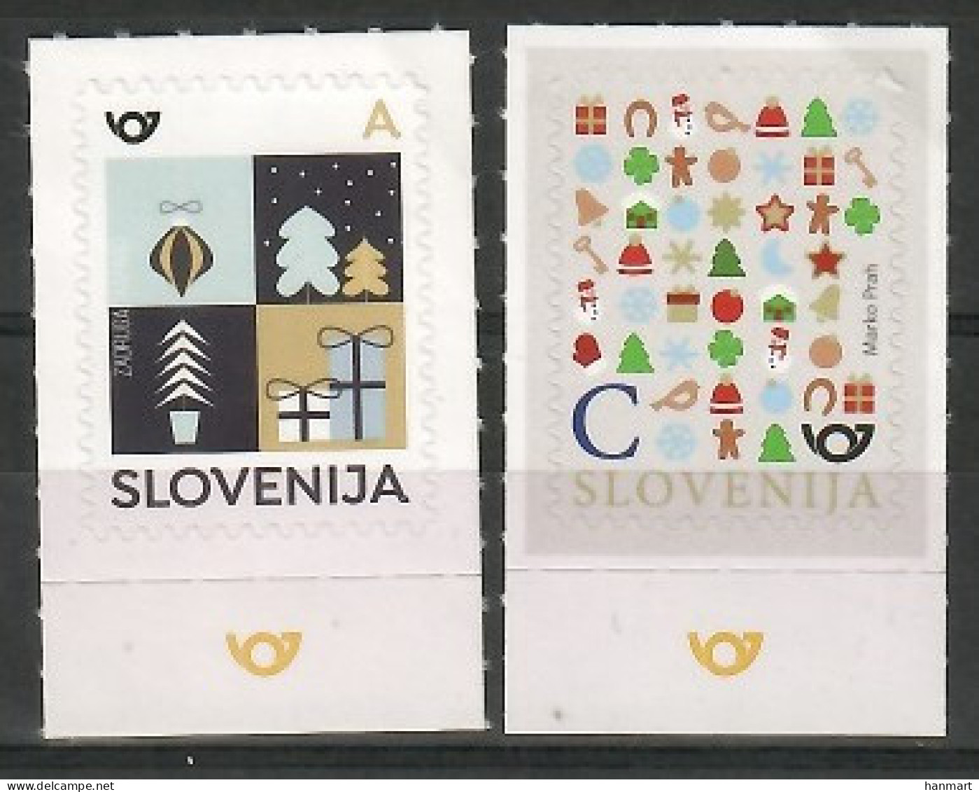 Slovenia 2019 Mi 1386-1387 MNH  (ZE2 SLN1386-1387) - Weihnachten