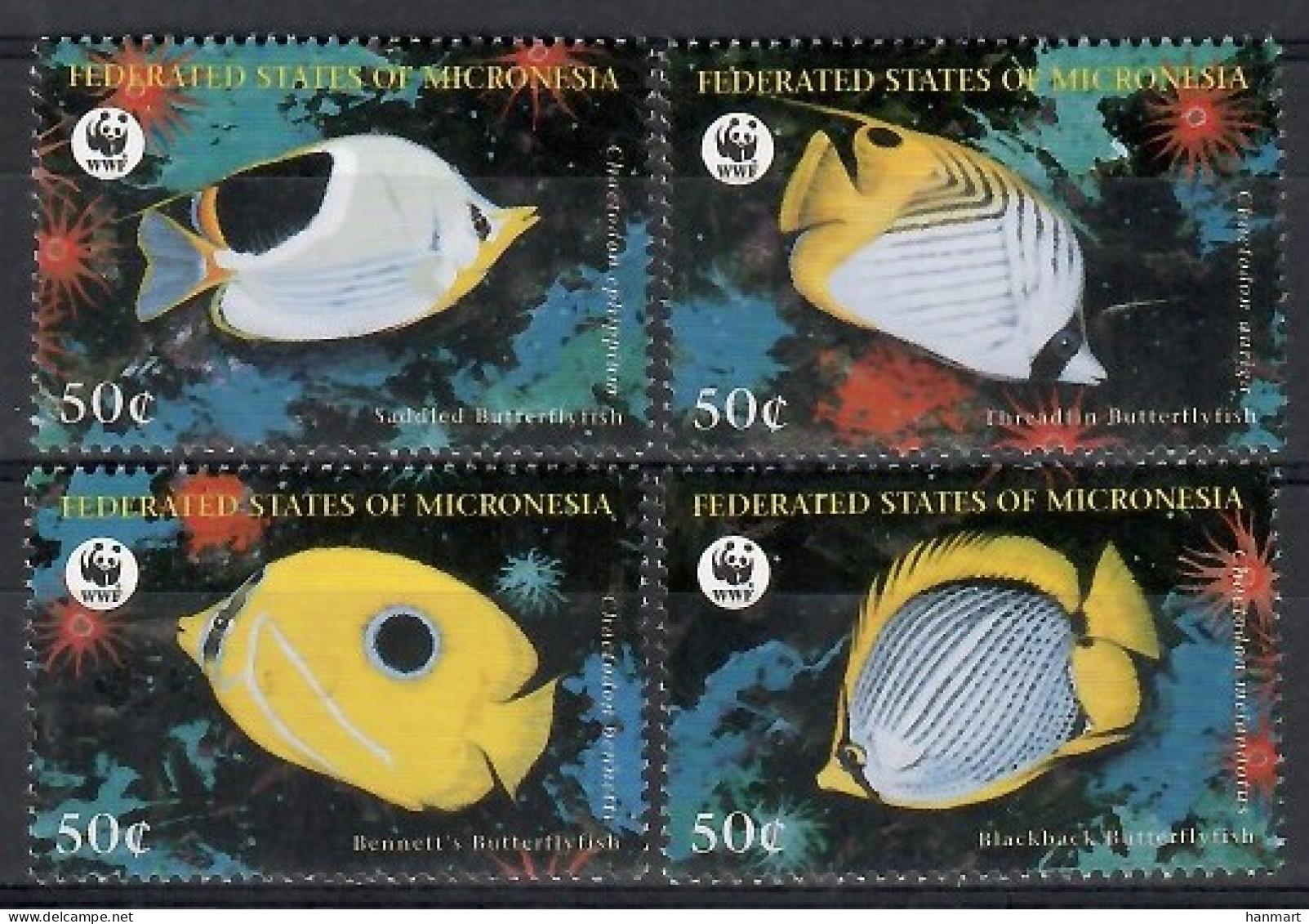 Micronesia, Federated States Of  1995 Mi 418-421 MNH  (ZS7 MCR418-421) - Fishes