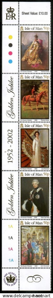 Isle Of Man 2002 Mi 954-958 MNH  (XZE3 IOMmarfun954-958a) - Familias Reales