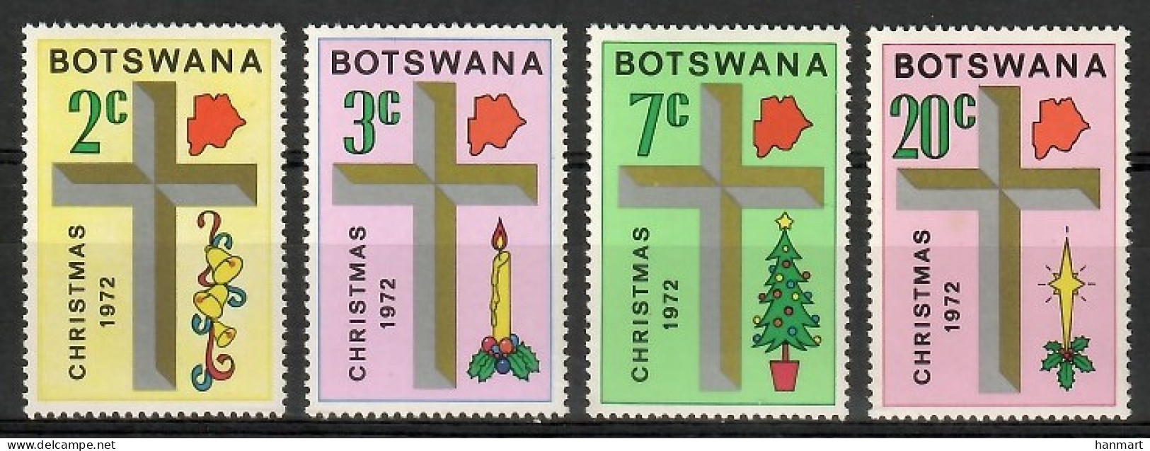 Botswana 1972 Mi 92-95 MNH  (ZS6 BTS92-95) - Christmas