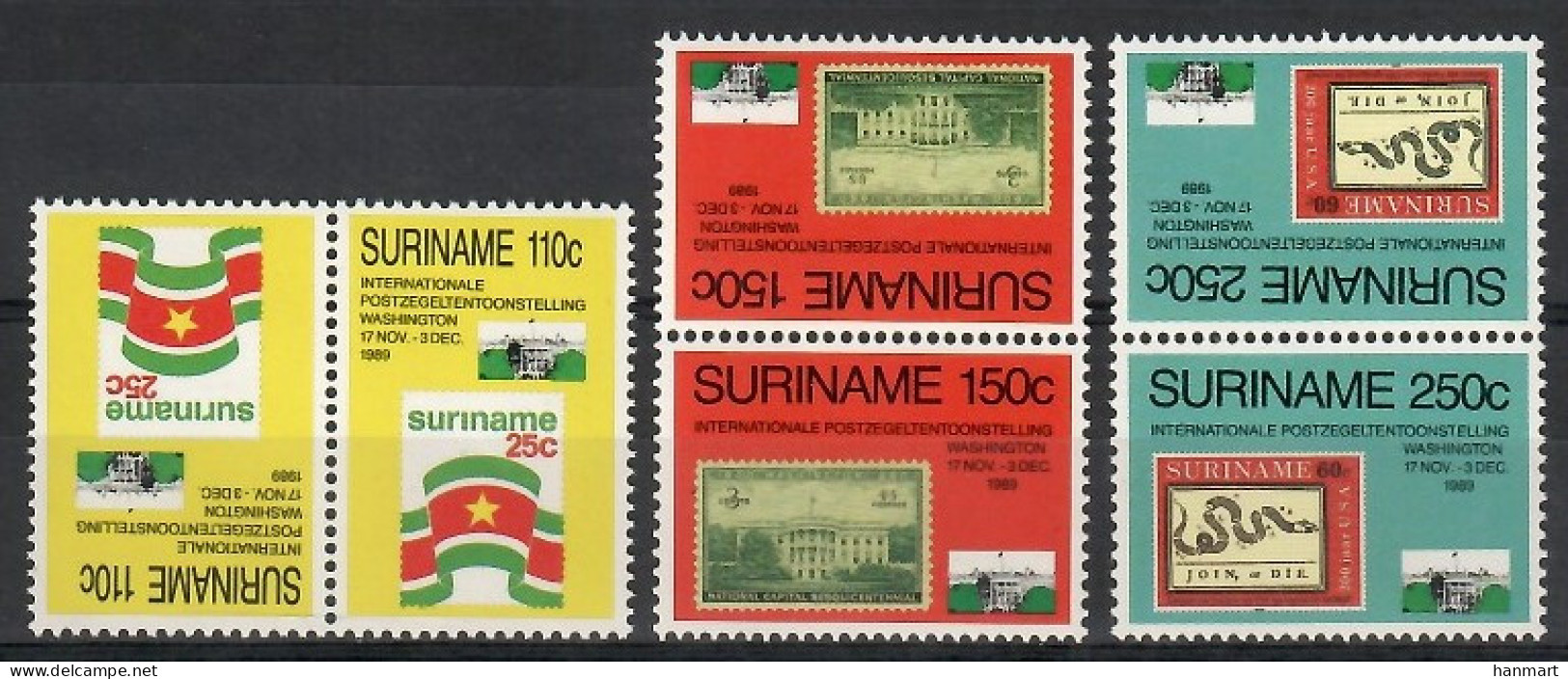 Suriname 1989 Mi 1314-1316 MNH  (ZS3 SRNpar1314-1316) - Autres & Non Classés
