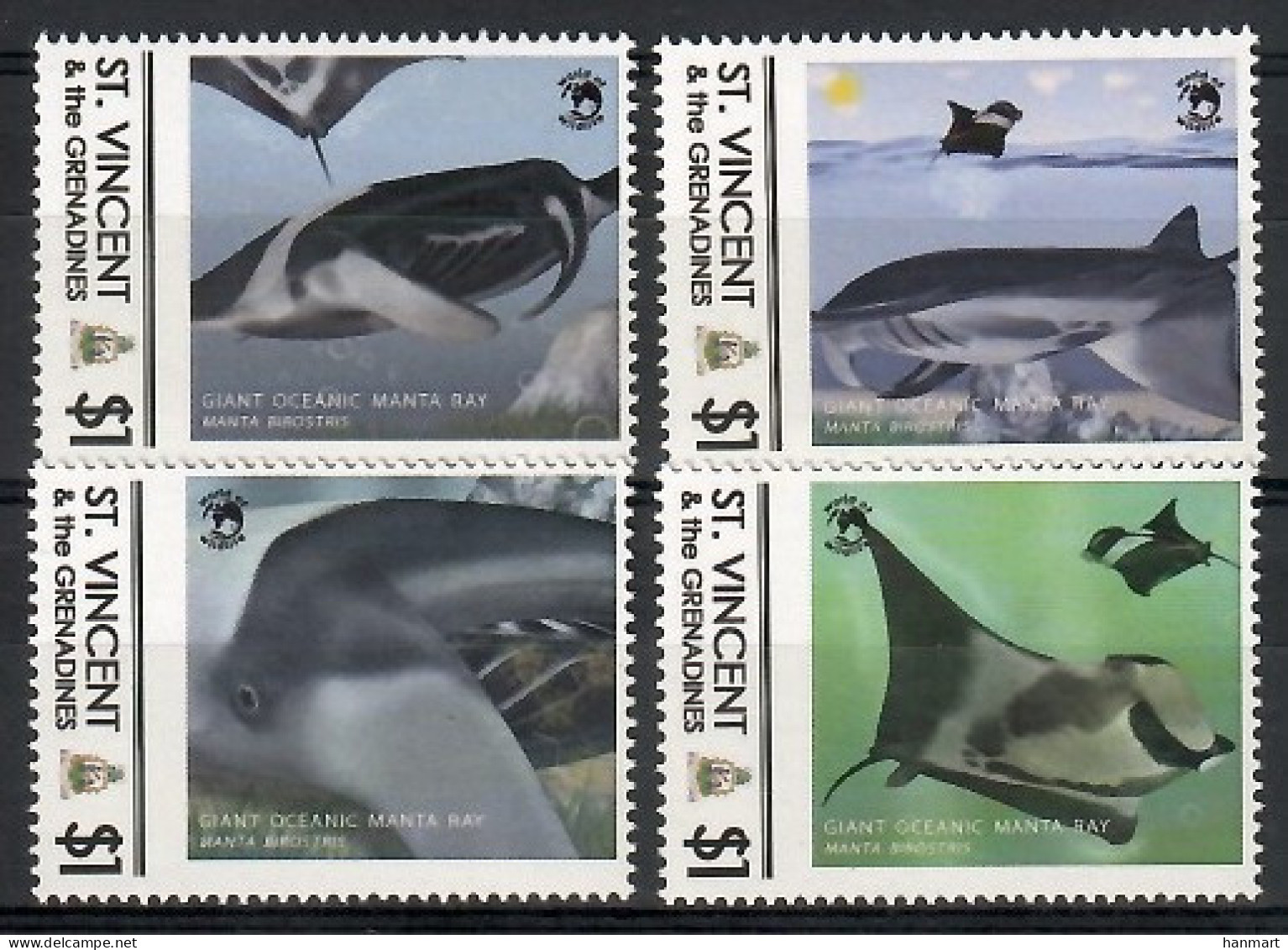 Saint Vincent And The Grenadines 2016 Mi Per MNH  (ZS2 SVGper2016(2)) - Marine Life