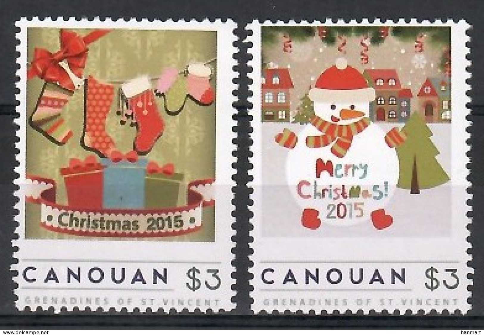 Grenadines Of St. Vincent, Canouan 2015 Mi Per MNH  (ZS2 SVCper2015) - Navidad