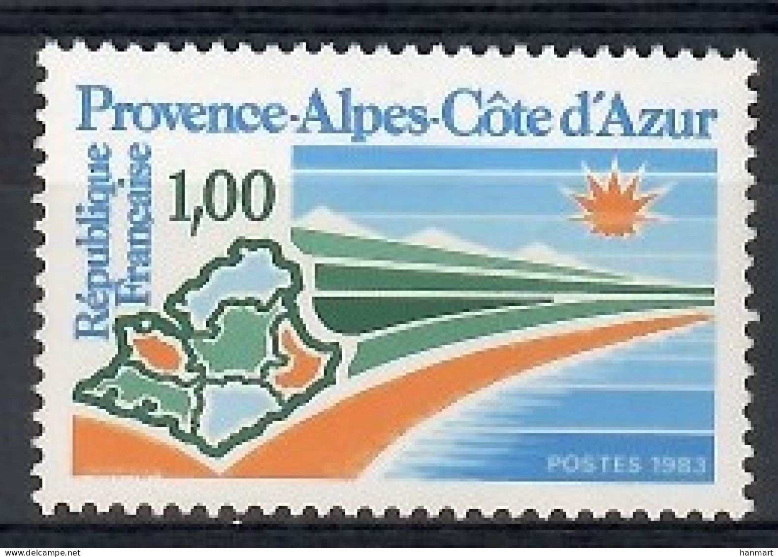 France 1983 Mi 2374 MNH  (ZE1 FRN2374) - Geografía