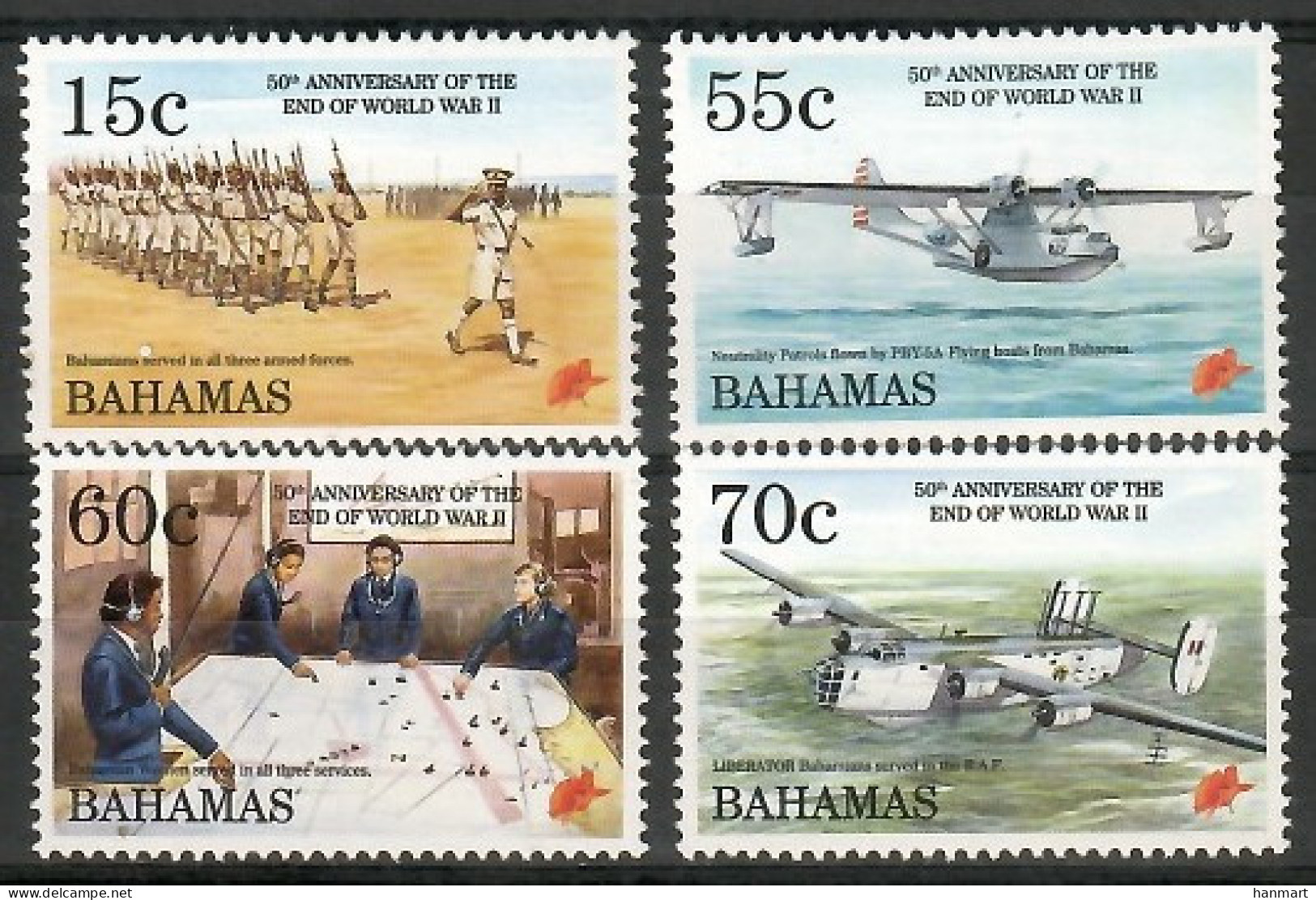 Bahamas 1995 Mi 861-864 MNH  (ZS2 BHM861-864) - Télécom