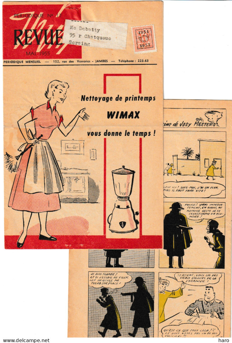 7 Revues Pub. " WIM " Appareil électroménager Wimax - Mai à Novembre 1955 N° 17 à 23 - BD , Recette- JAMBES (B375) - Cooking & Wines