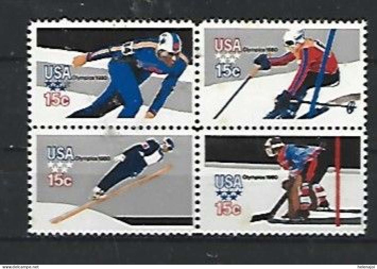 JO Lake Placid - Unused Stamps