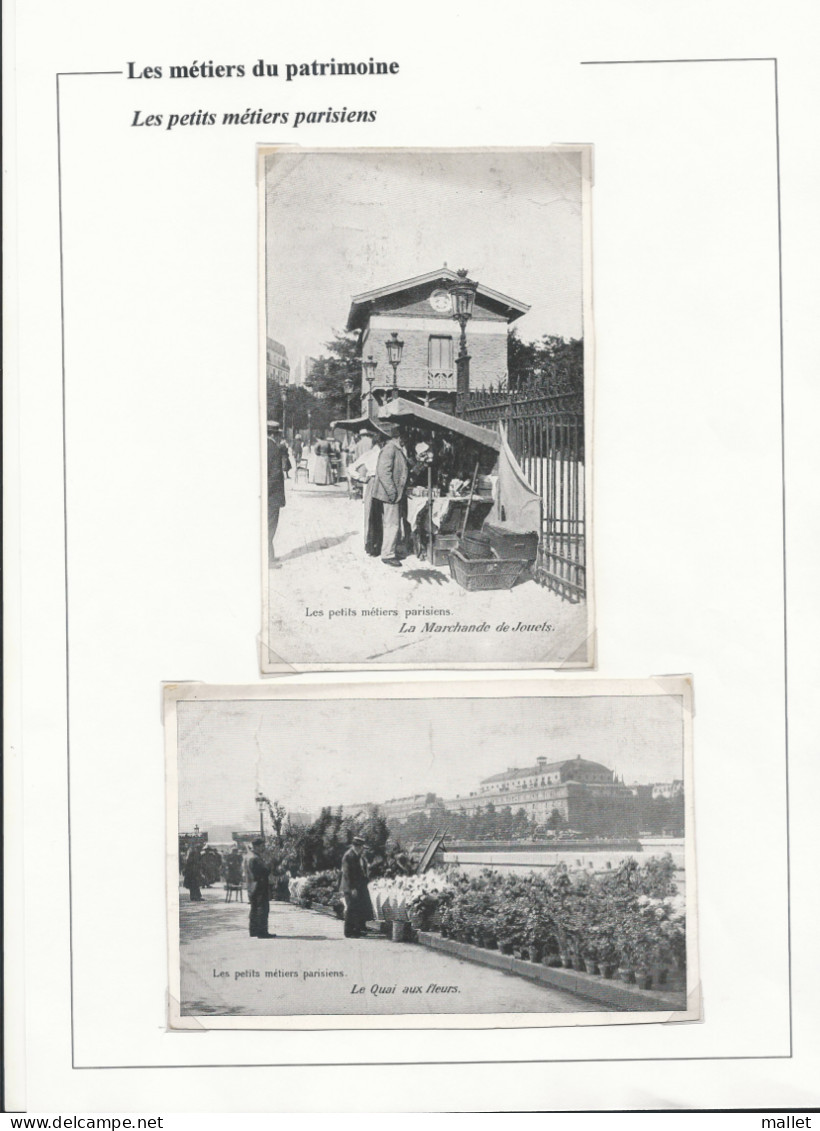 Carte Postale - Les Petits Métiers Parisiens - Marchande De Jouets Et Quai Aux Fleurs - Artigianato Di Parigi