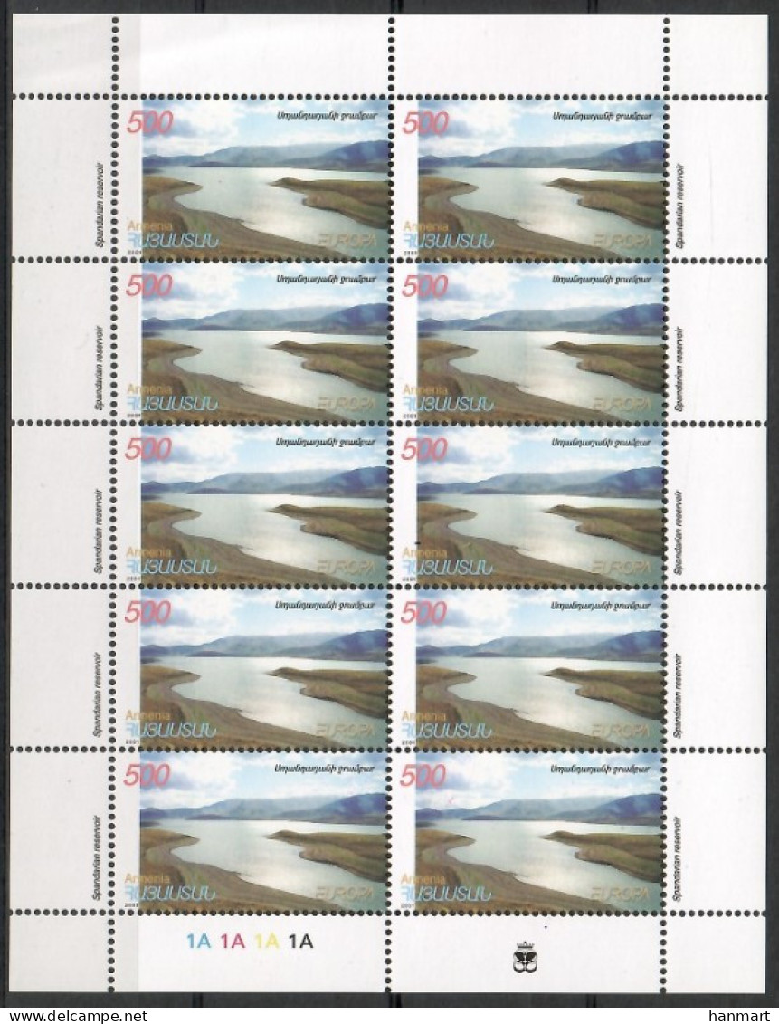 Armenia 2001 Mi Sheet 432 MNH  (LZS9 ARMark432) - Umweltschutz Und Klima