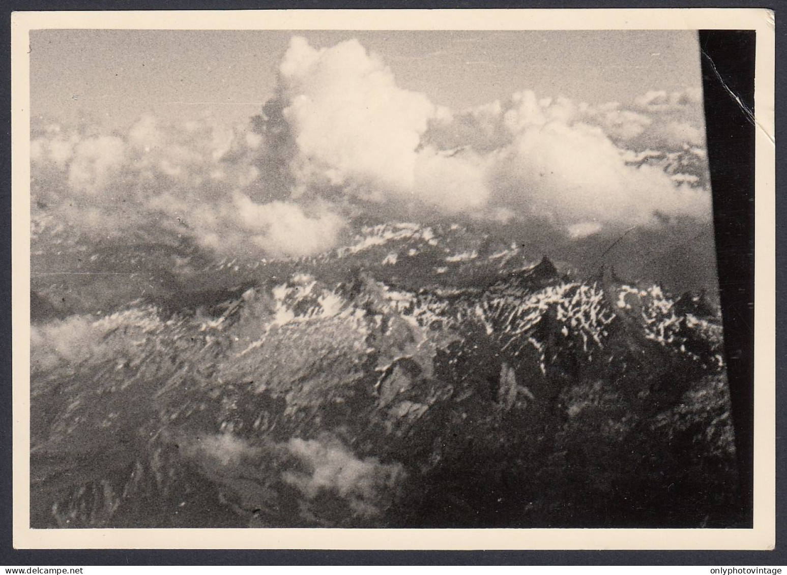 Montagne Viste Dall'aereo, 1950 Fotografia Epoca, Vintage Photo - Lugares