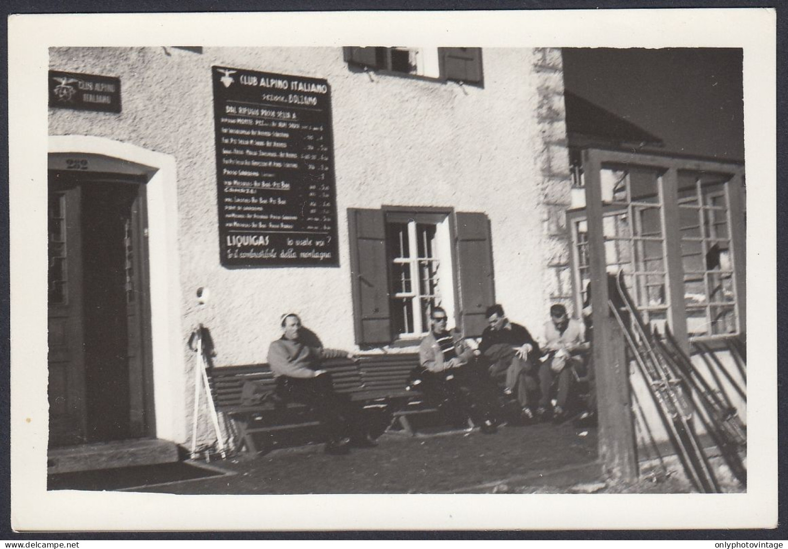 Rifugio Club Alpino Italiano Sezione Di Bolzano, 1950 Fotografia Vintage  - Lugares