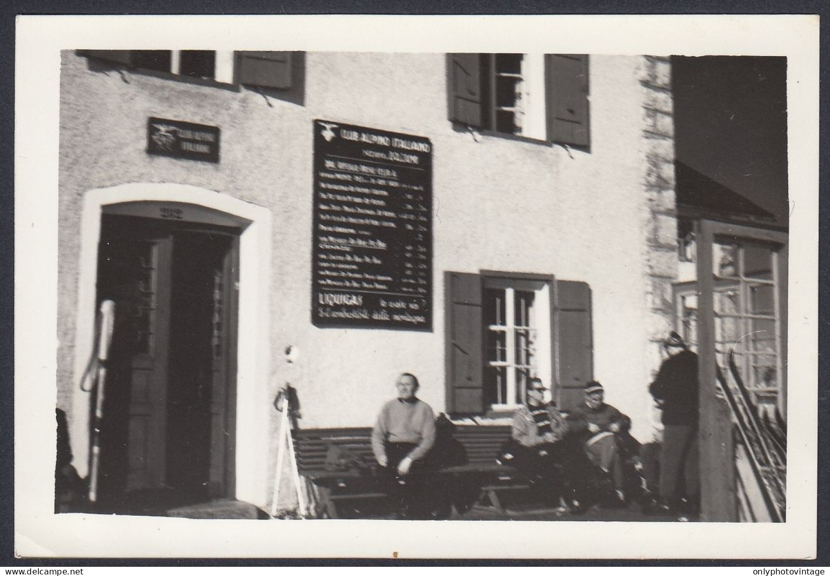 Rifugio Club Alpino Italiano Sezione Di Bolzano, 1950 Fotografia Vintage - Lugares