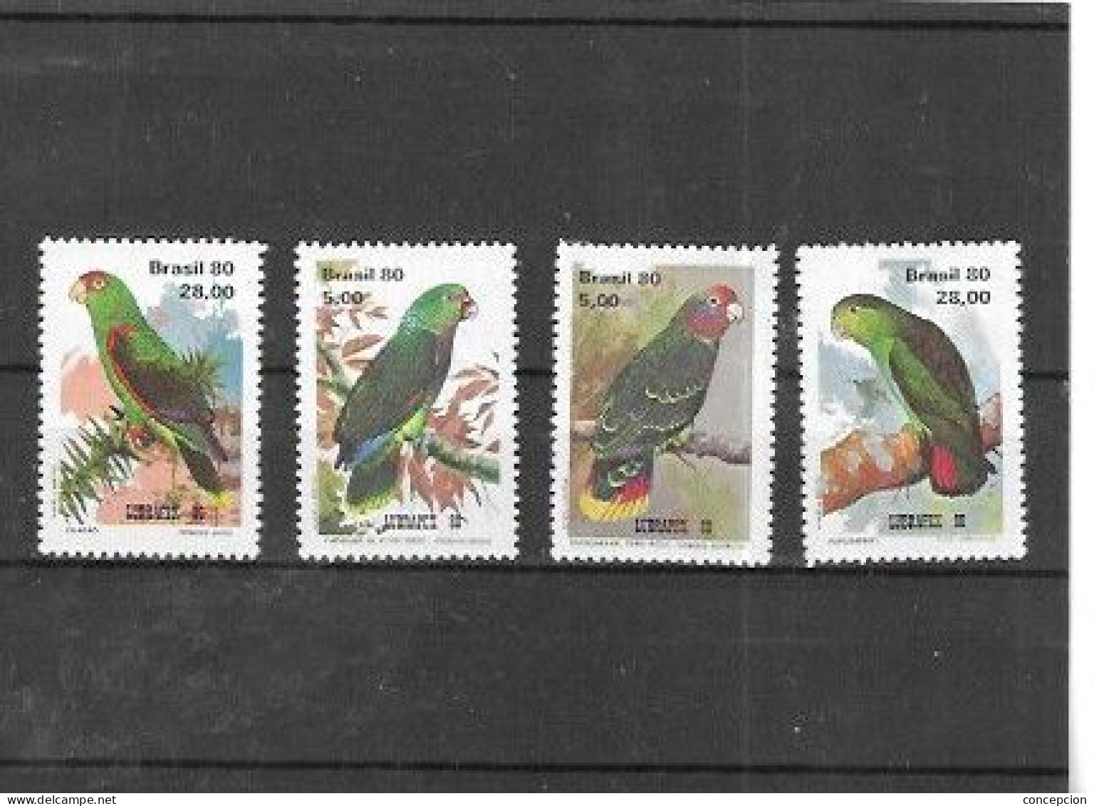 BRASIL Nº 1443 Al 1446 - Parrots