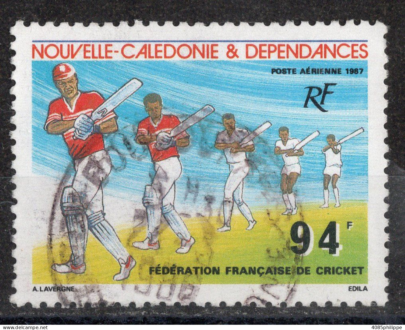 Nvelle CALEDONIE Timbre-Poste Aérienne N°256 Oblitéré Cote :  2€30 - Usati