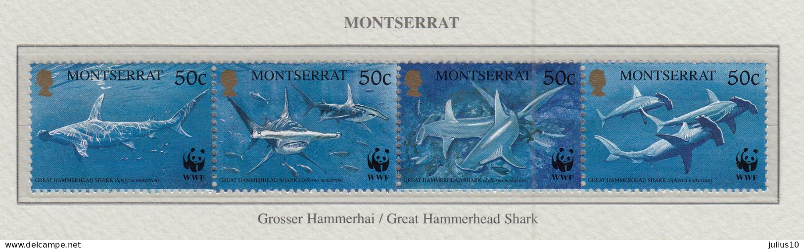 MONSERRAT 1999 WWF Fishes Mi 1109-1112 MNH(**) Fauna 609 - Poissons