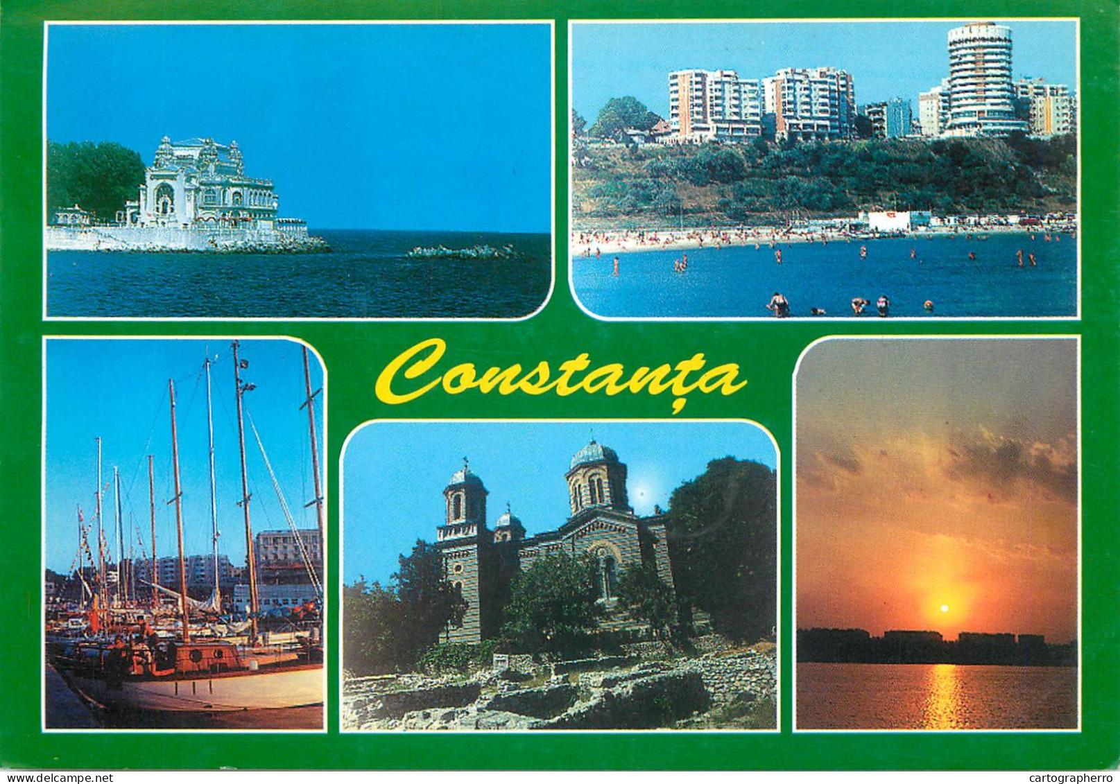 Navigation Sailing Vessels & Boats Themed Postcard Romania Constanta Harbour - Velieri