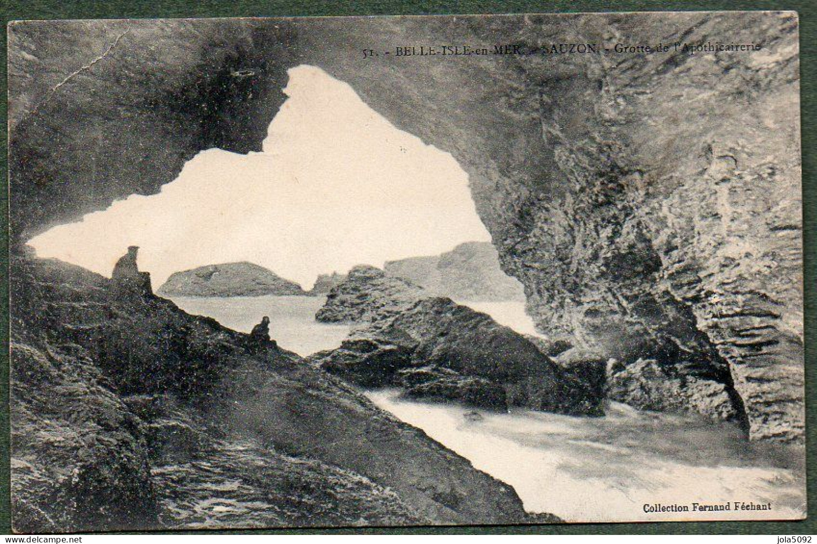 56 - BELLE-ISLE-en-MER - SAUZON - Grotte De L'Apothicairerie - Belle Ile En Mer