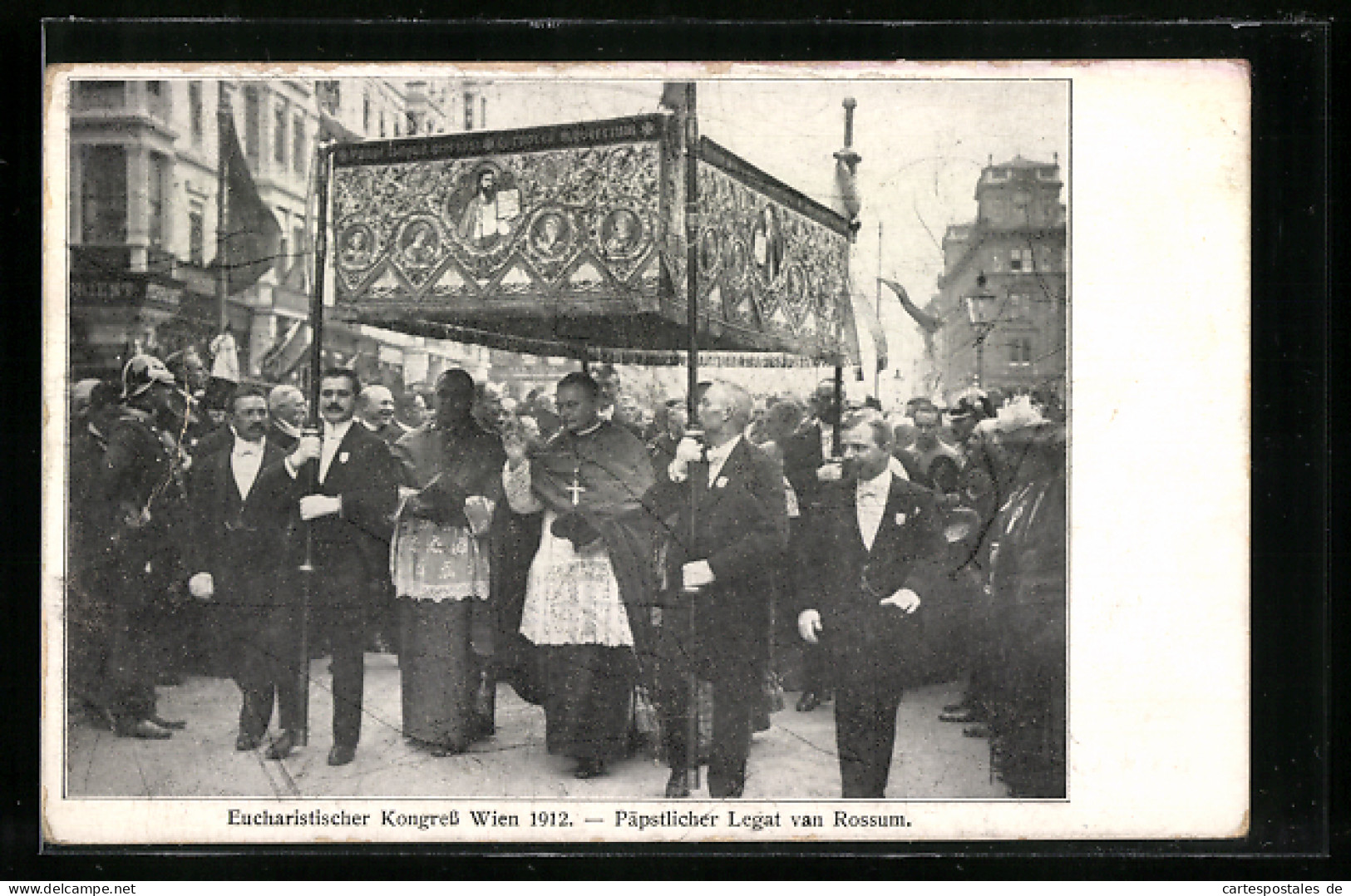 AK Wien, XXIII. Eucharistischer Kongress 1912, Päpstlicher Legat Van Rossum  - Autres & Non Classés