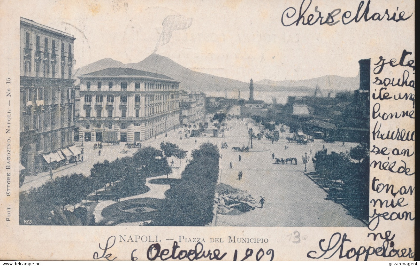 NAPOLI    PIAZZA DEL MUNICIPO        ZIE AFBEELDINGEN - Napoli (Neapel)