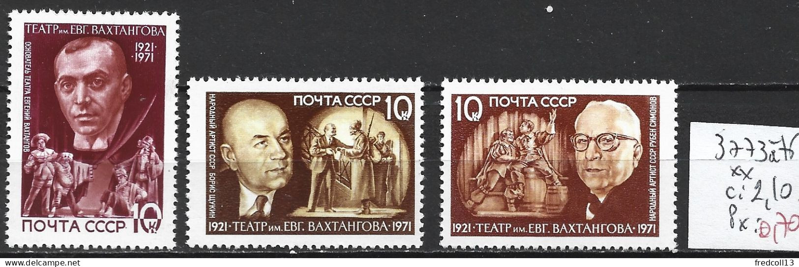 RUSSIE 3773 à 75 ** Côte 2.10 € - Nuovi