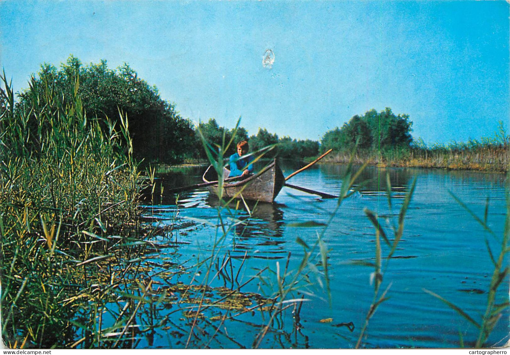 Navigation Sailing Vessels & Boats Themed Postcard Danube Delta Baba Rada Chanel - Voiliers