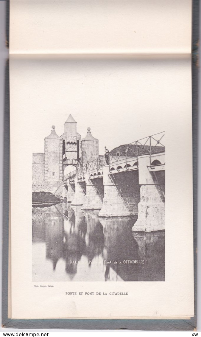 CALAIS -62- ALBUM DE 16 VUES DE CALAIS du Photographe Carpot FORMAT 13.5 X19.5 cm Format reliure 14,5 X 20.5 cm-30-04-24