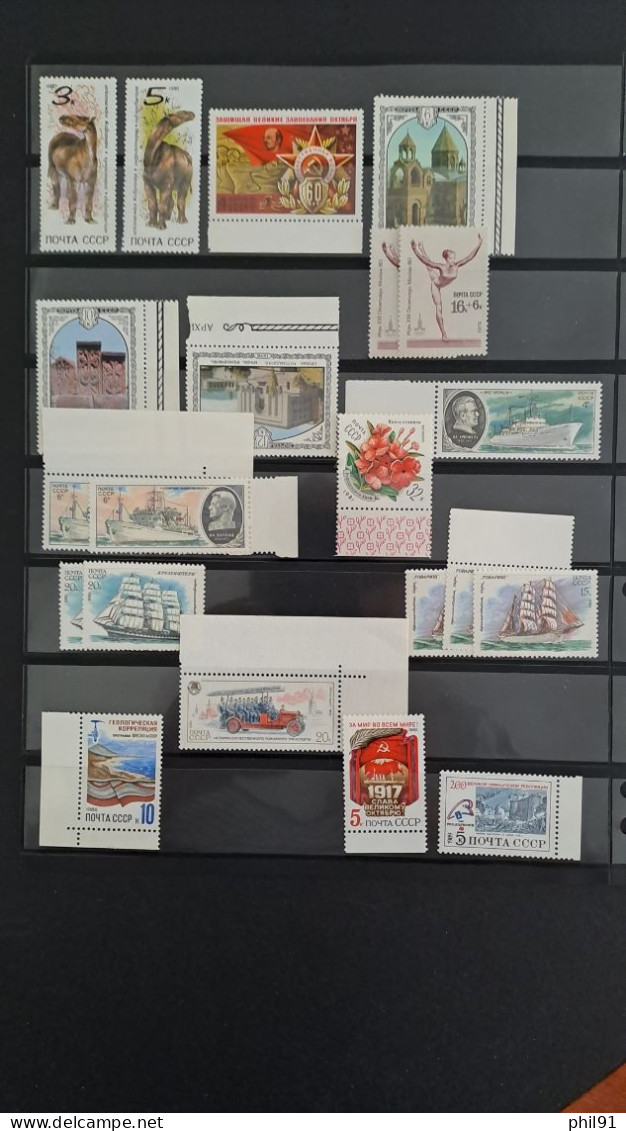 U.R.S.S     Petit Lot De Timbres Entre Les Années 1957 Et 1991 - Collezioni