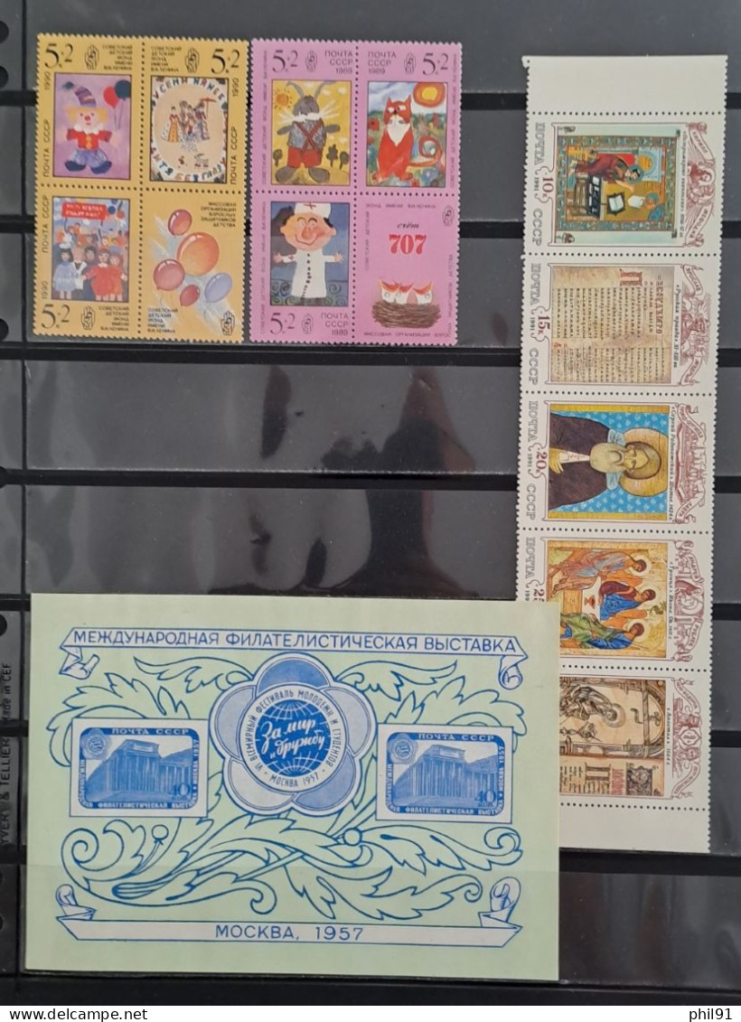 U.R.S.S     Petit Lot De Timbres Entre Les Années 1957 Et 1991 - Collections